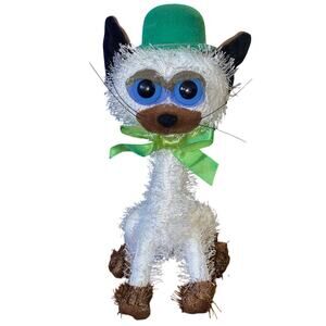 American Greetings Twisted Whiskers Shamrock Irish St Patrick’s Cat Plush 10"